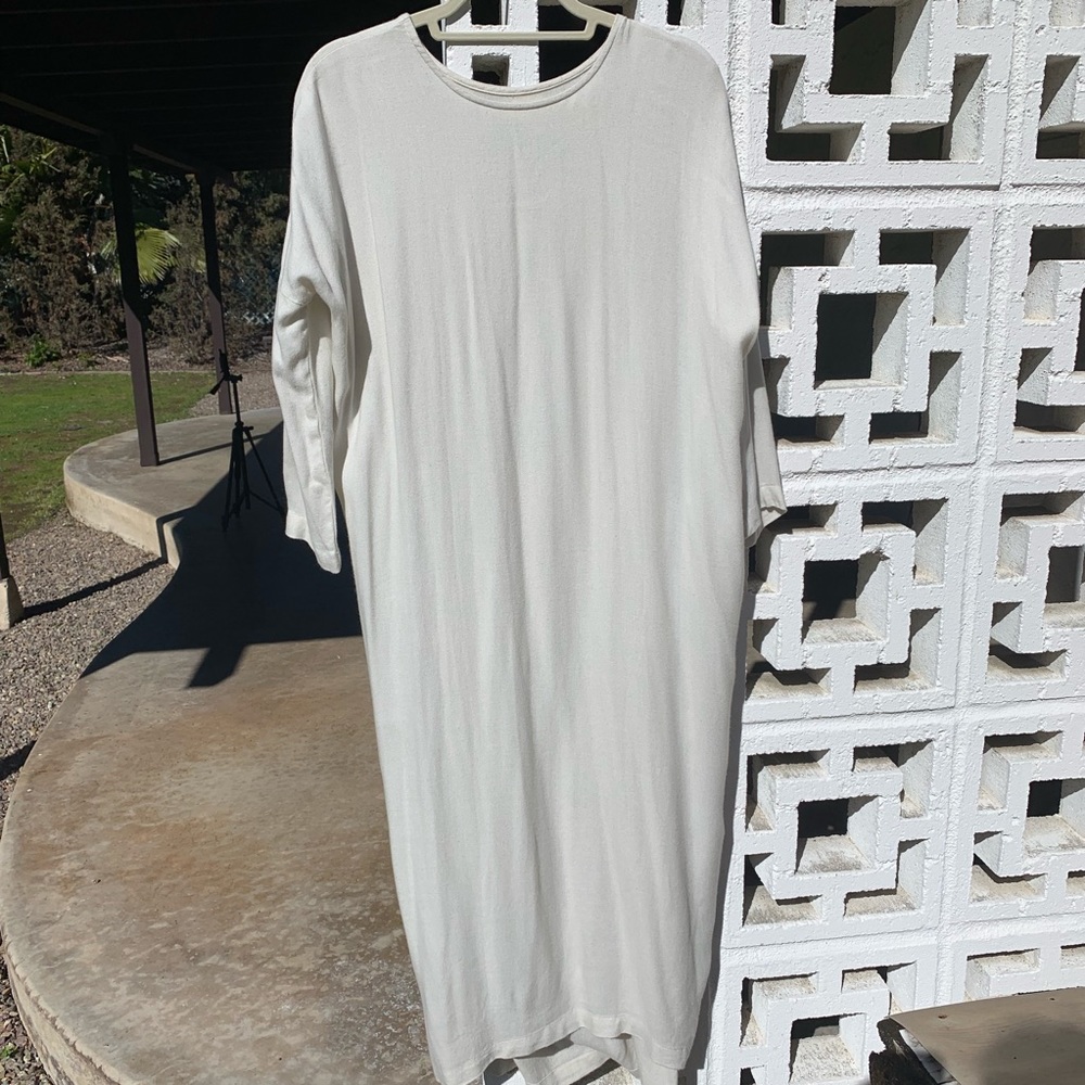 Black Crane Pleated Dress